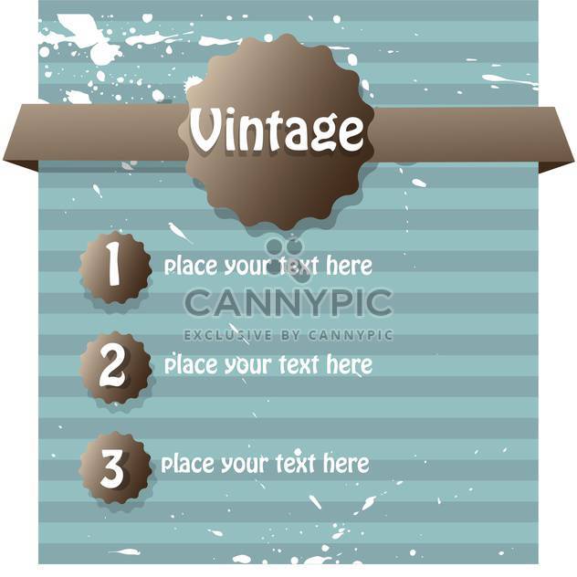 Vector vintage abstract background with text place and paint signs - vector #126475 gratis