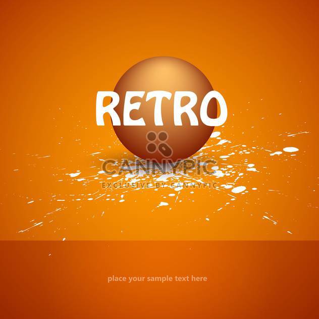 Vector retro background with ball and text place - Free vector #127475