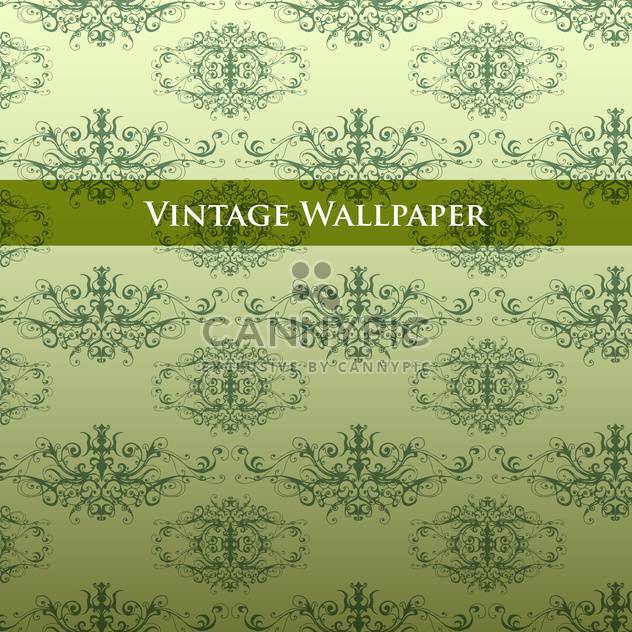 Vector vintage background with floral pattern - vector gratuit #127585 