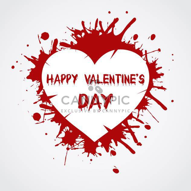 Valentines Day background with heart - vector gratuit #127605 