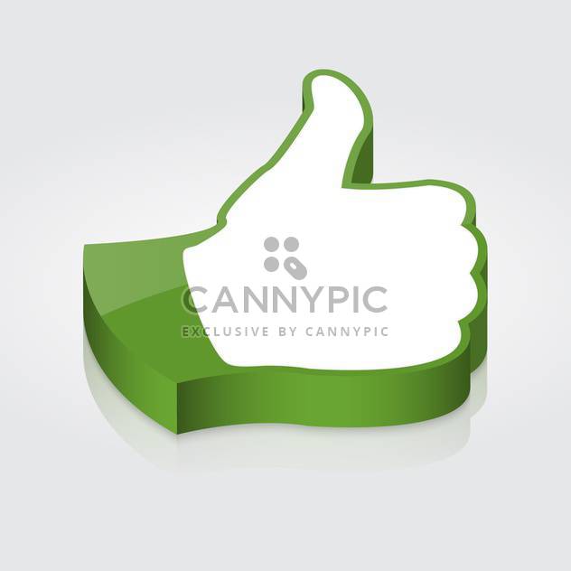 vector thumb up icon - Free vector #128975