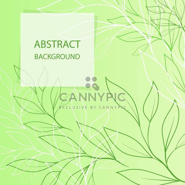 Vector foral green pattern background - Free vector #129635