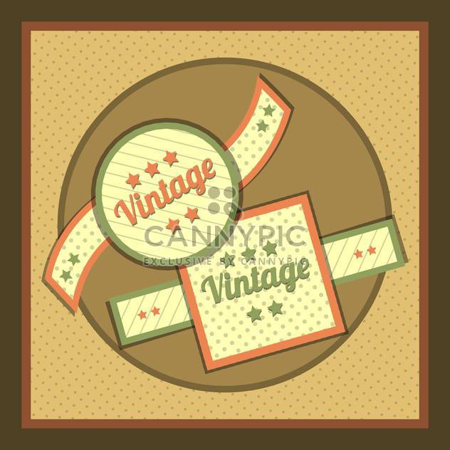 Vector collection of vintage and retro labels - vector #131005 gratis