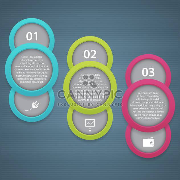 vector business progress icons steps - Free vector #132675