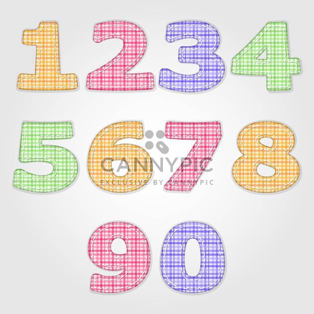 vector numbers set background - Free vector #132695