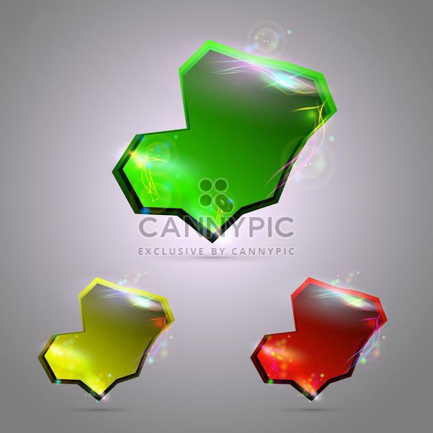vector abstract glossy buttons - vector #133195 gratis