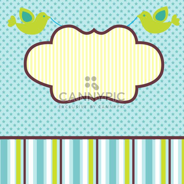 vector frame background with birds - Free vector #133455