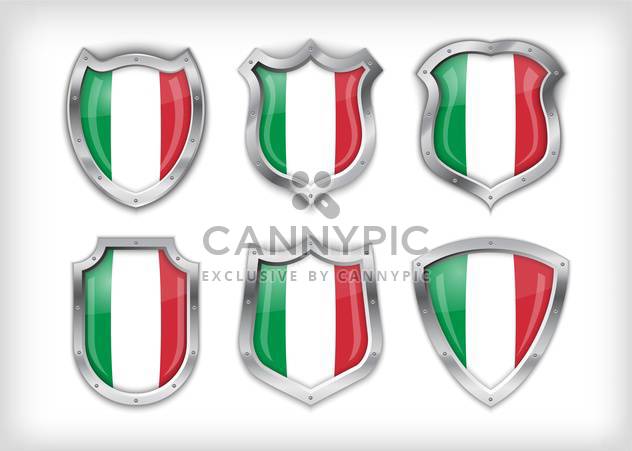 italian vector safety label background - vector gratuit #133595 