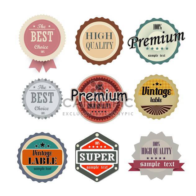 collection of high quality labels - Free vector #133925