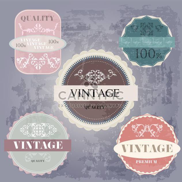 sale high quality labels and signs - vector gratuit #134485 