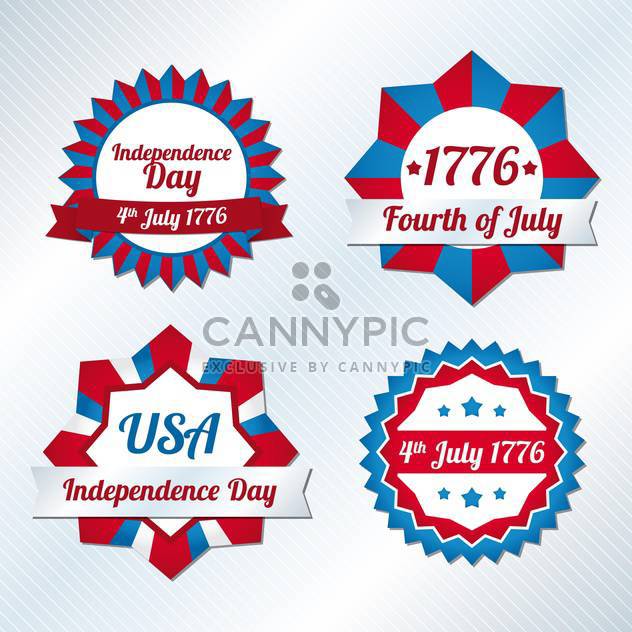 usa independence day symbols - vector gratuit #134505 