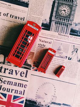 Toy red phone booths - image #136465 gratis