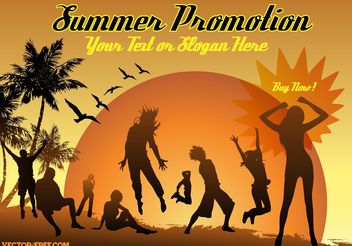Summer Advertising - vector gratuit #138965 