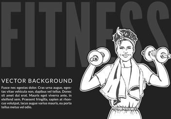 Free women's Fitness Vector Illustration - бесплатный vector #139105
