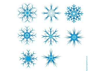 Vector Snowflake Pack - vector gratuit #139195 