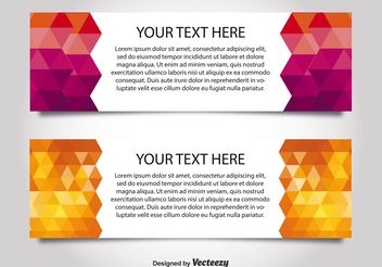 Modern Style Web Banner Templates - Free vector #139745