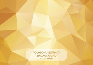 Gold Abstract Polygon Background Illustration - Free vector #140105