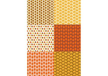 Autumn Pattern Set - Kostenloses vector #141345