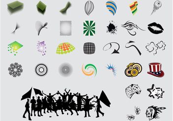 Various Icons - Free vector #142035