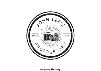 Vintage Photography Logo Template - Free vector #142445