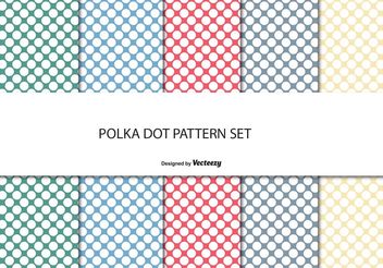 Polka Dot Pattern Set - vector #143465 gratis
