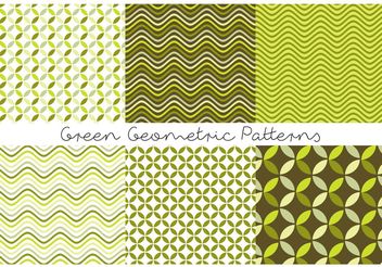 Green Geometric Patterns - Kostenloses vector #143695