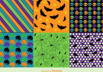 Free Vector Halloween Background Patterns - Free vector #143715
