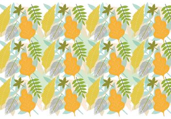 Leaf Pattern Background - vector #144105 gratis