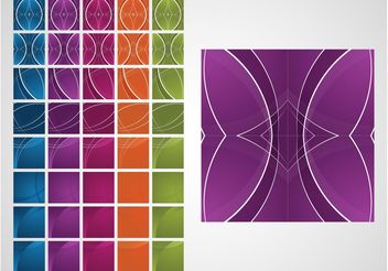 Colorful Tiles Vector - Free vector #144345