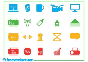 Icons Vector Graphics Set - Free vector #144815