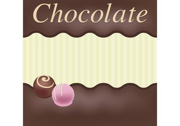 Chocolate Vector Card - vector gratuit #144835 
