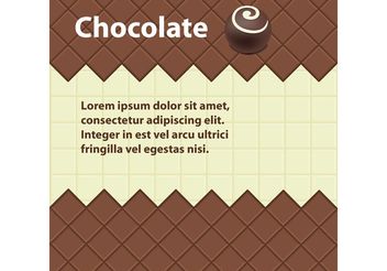 Chocolate Vector Background - vector gratuit #144845 