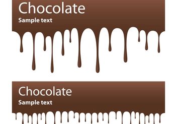 Chocolate Banner Vectors - Kostenloses vector #145015