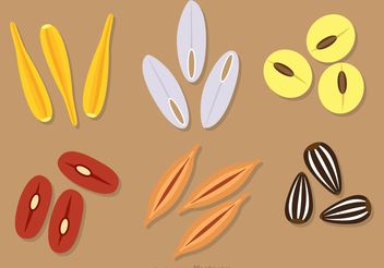Seed Vector Icons - vector gratuit #145655 