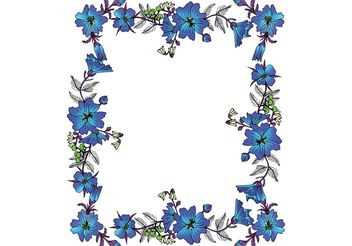 Free Vector Floral Frame - Free vector #145805