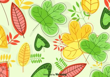 Leaves Background Vector - Free vector #146025