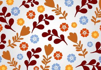 Seamless Floral Vector Background - vector #146565 gratis