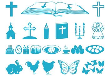 Easter Icon Pack - Free vector #149655