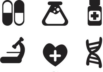 Medical Black Icons Vector - Free vector #150215