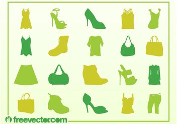 Vector Fashion Silhouettes - Free vector #150595