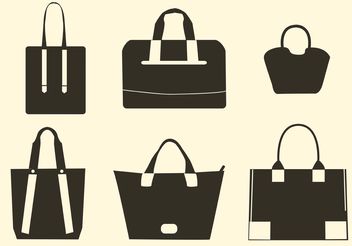 Vector Hand Bag Silhouettes - Free vector #150755