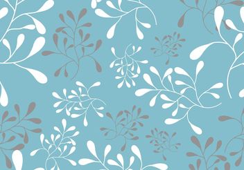 A Seamless Swirl Leaf Pattern Vector - Free vector #153125