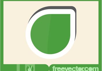 Green Sticker - vector gratuit #153235 
