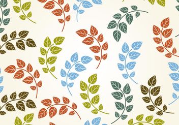 Seamless Leaf Background Vector - Free vector #153455