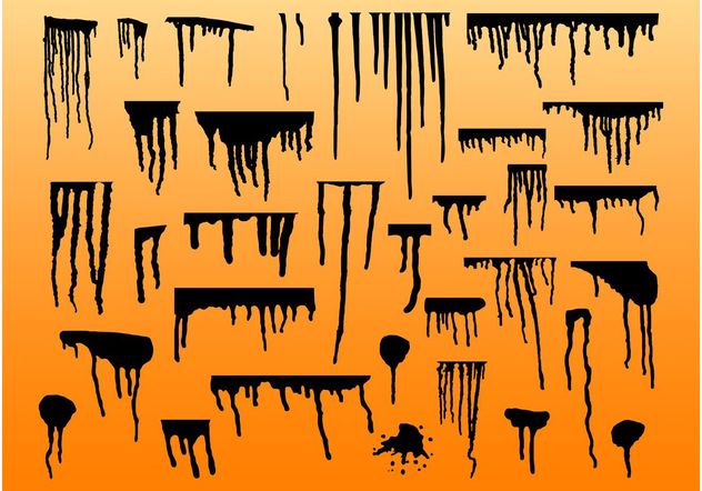 Paint Drips - Free vector #154635