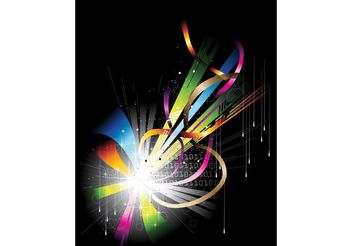 Colorful Poster Template - Free vector #155335