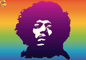 Jimi Hendrix - Kostenloses vector #155895
