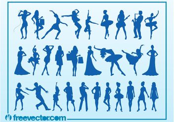 Silhouettes - Free vector #156055