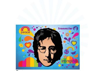 John Lennon - Free vector #156475