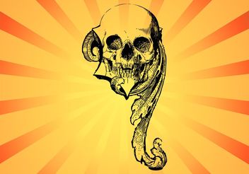 Weird Skull - Free vector #157045